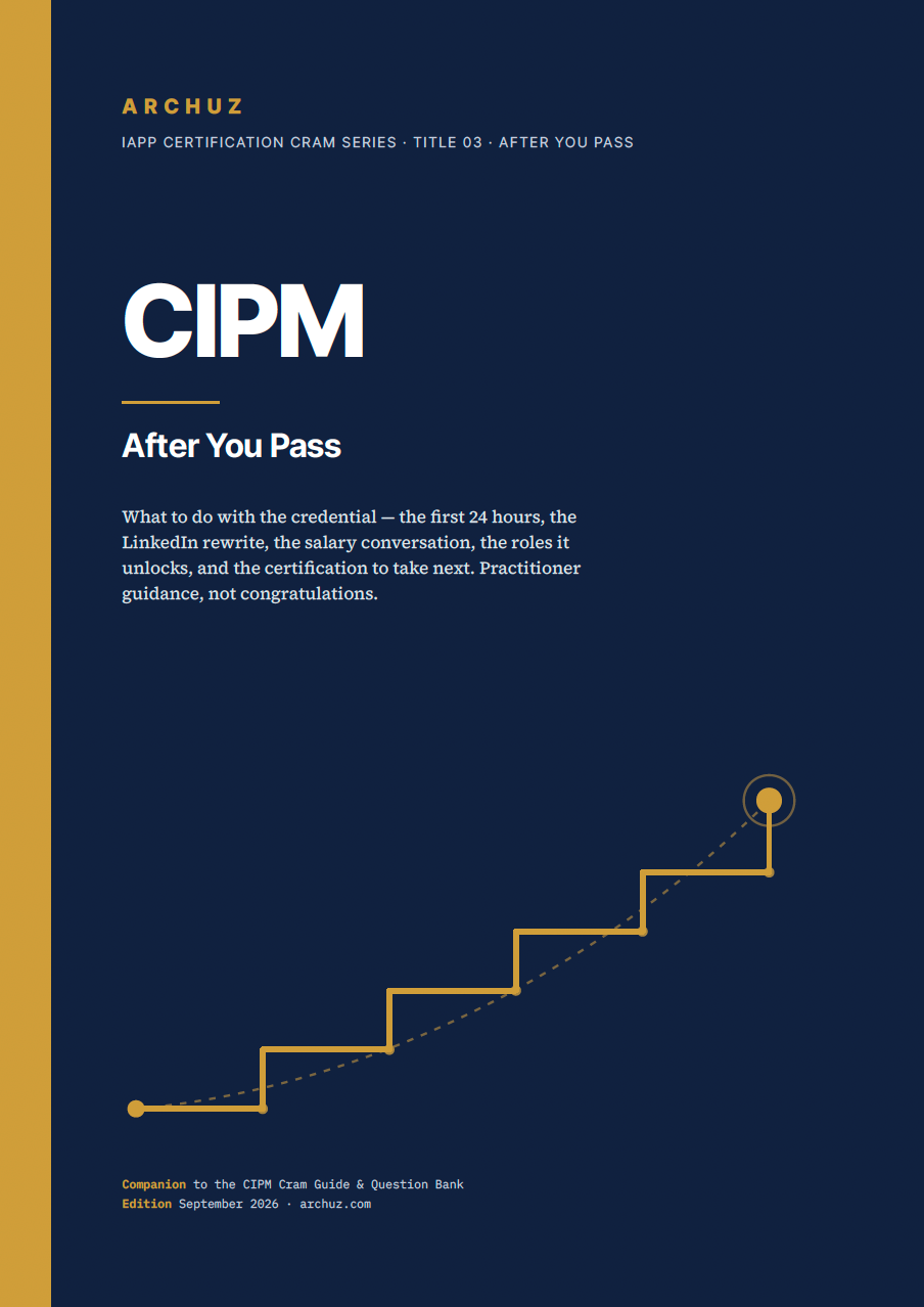 CIPM After You Pass