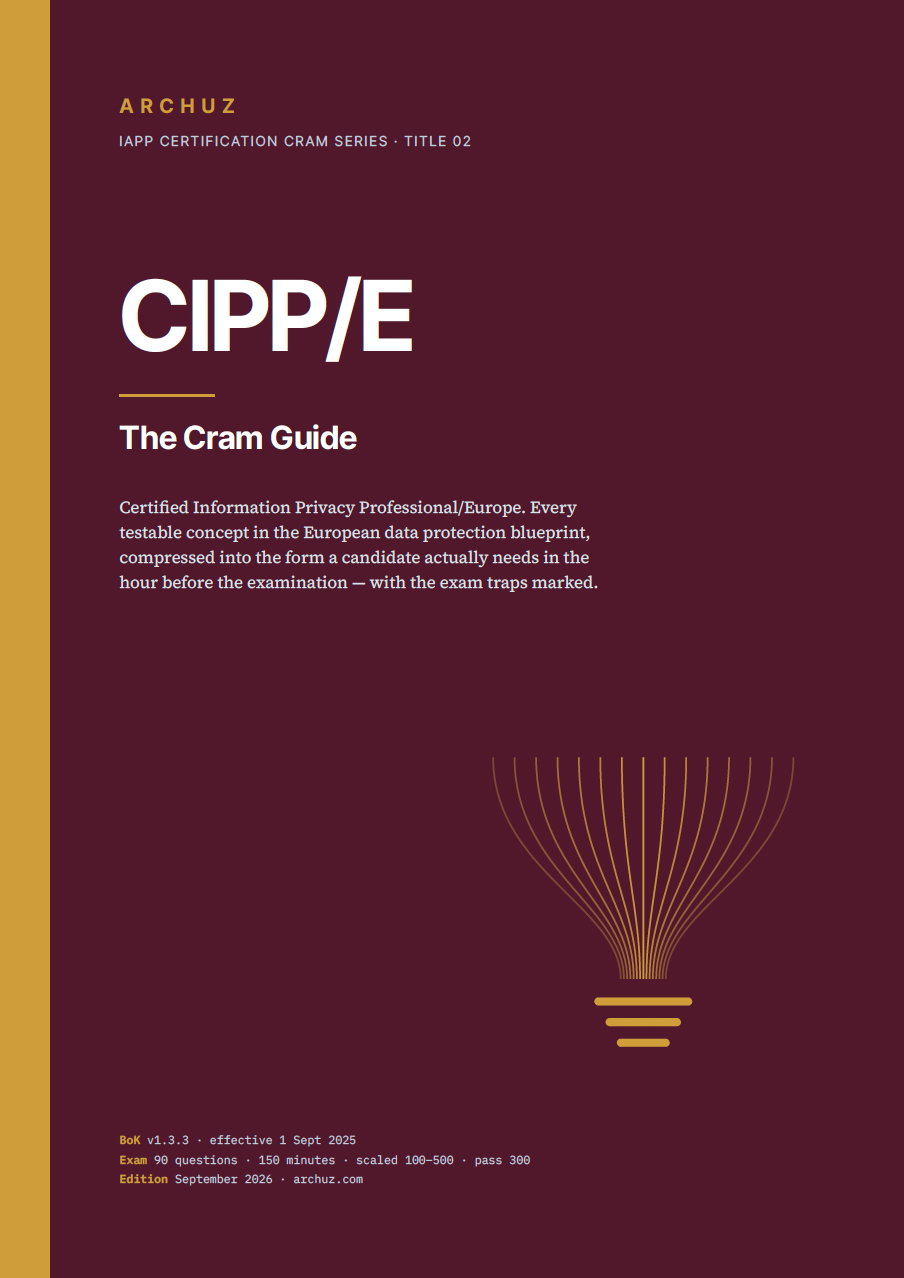 CIPP/E Cram Guide