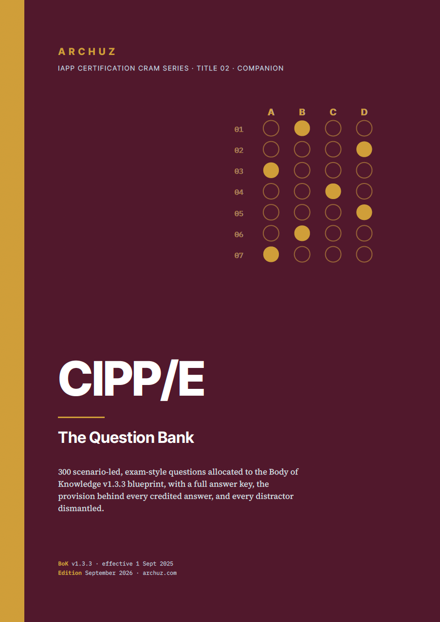 CIPP/E Question Bank