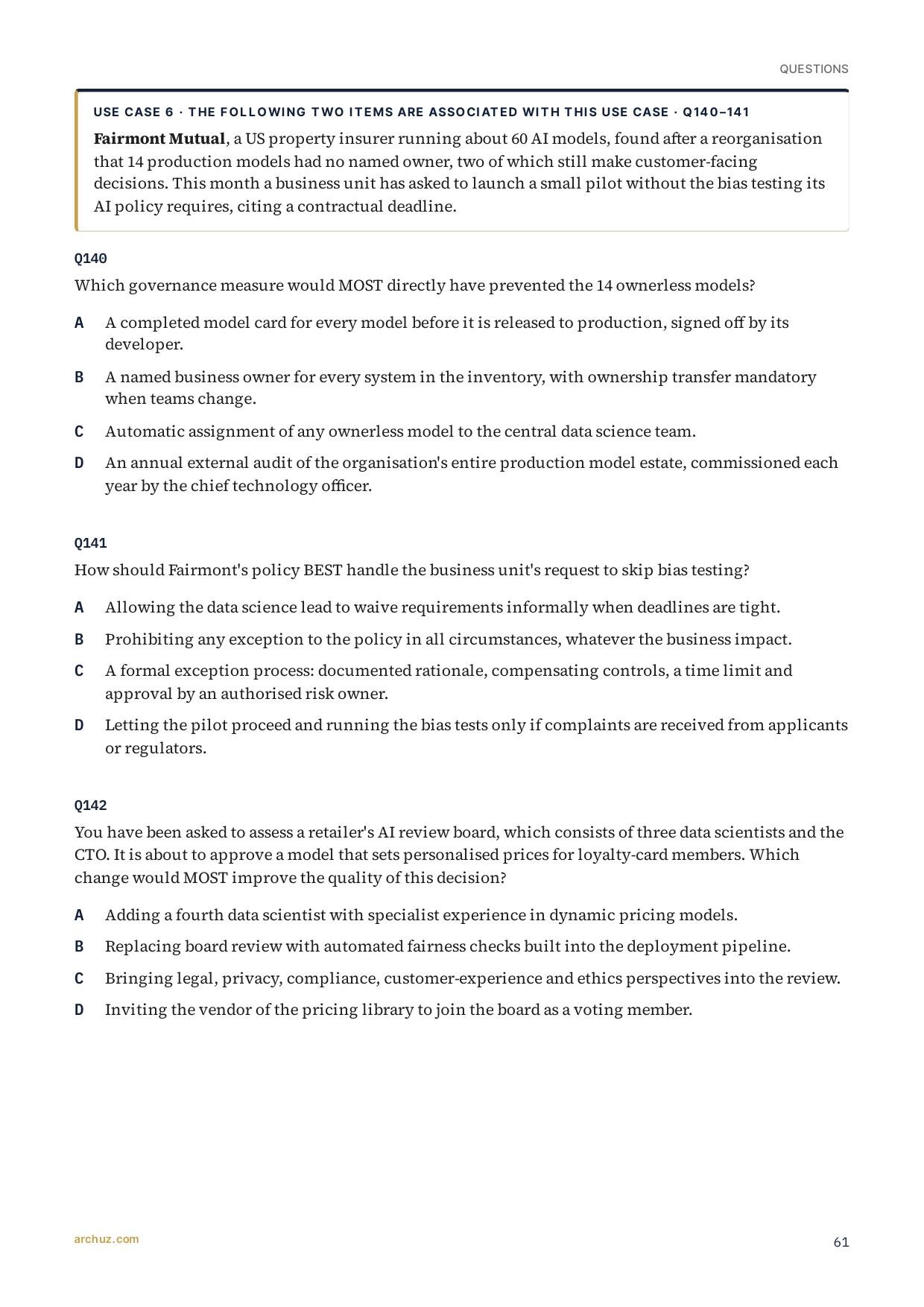 AIGP — From the Question Bank