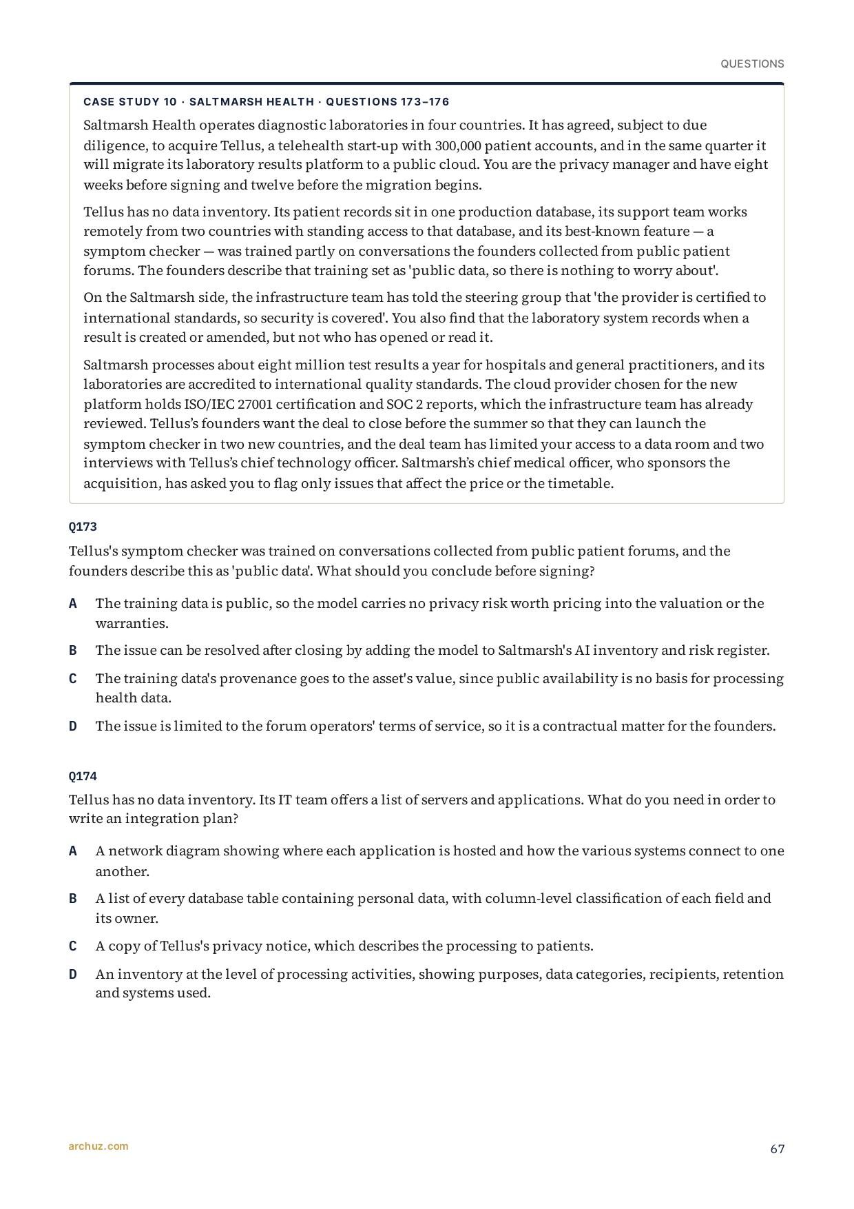 CIPM — From the Question Bank