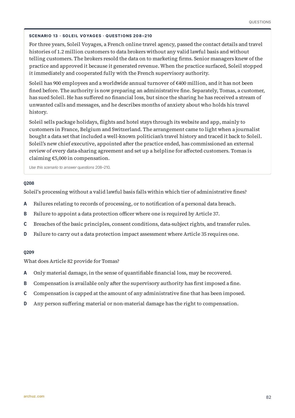 CIPP/E — From the Question Bank